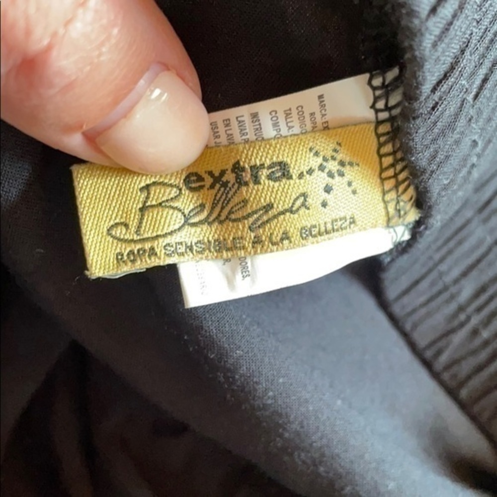 Extra Belleza Black Floral Embroidered Wide pants - Picture 4 of 8